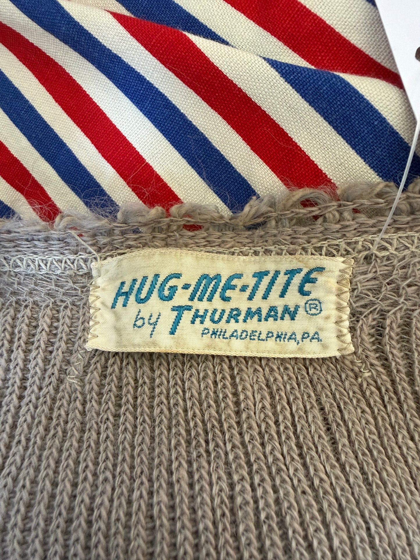 1930s Hug-Me-Tite Scalloped Knit M/L