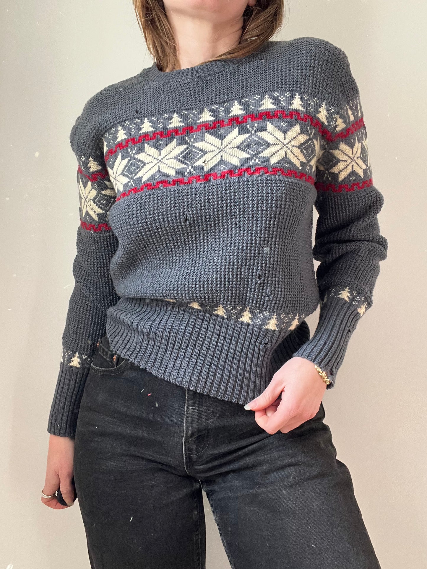 1950s Puritan Wool Grey Sweater