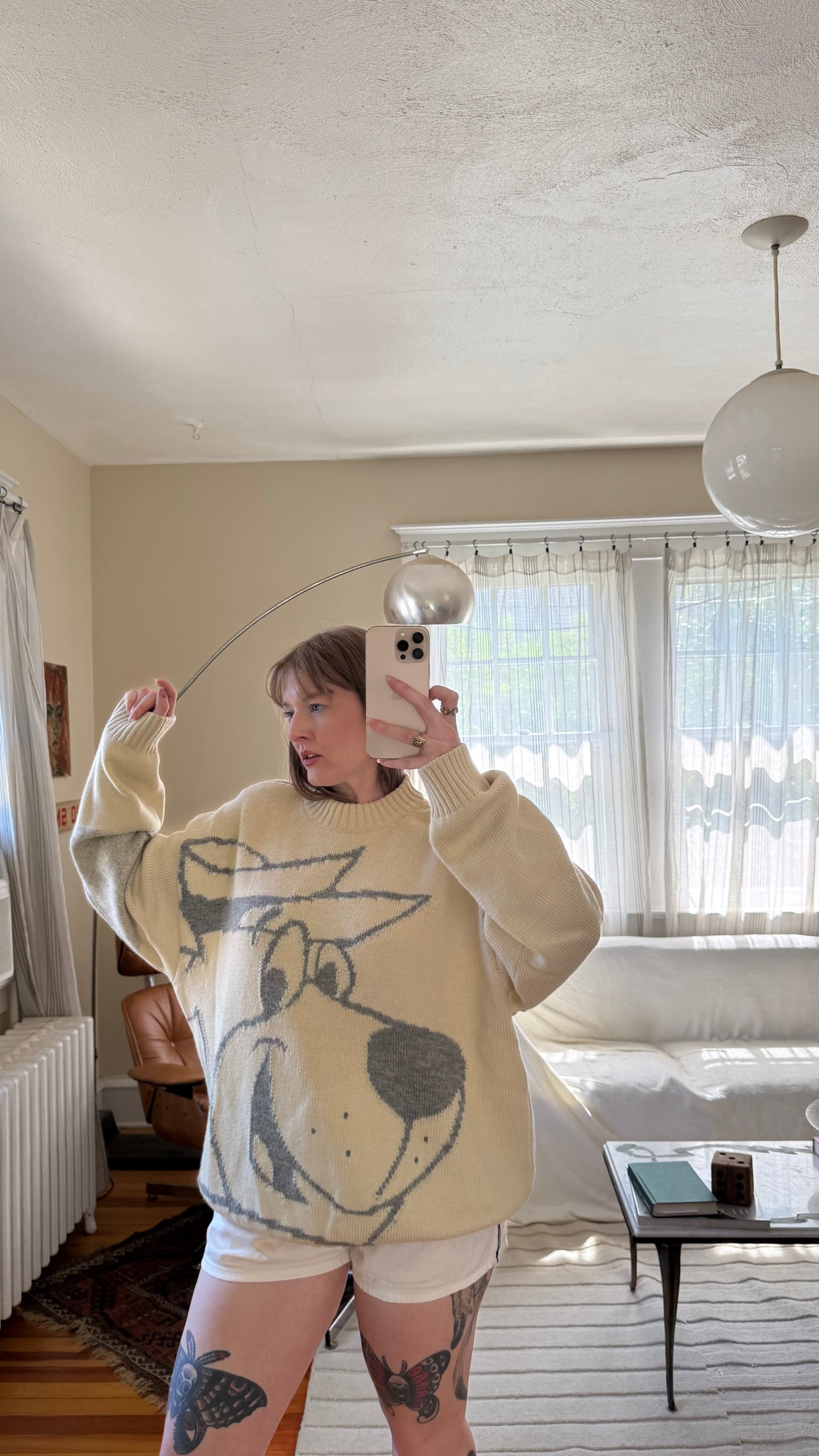 1980s JC de Castelbajac JCDC Wool Yogi Bear Oversized Sweater L/XL