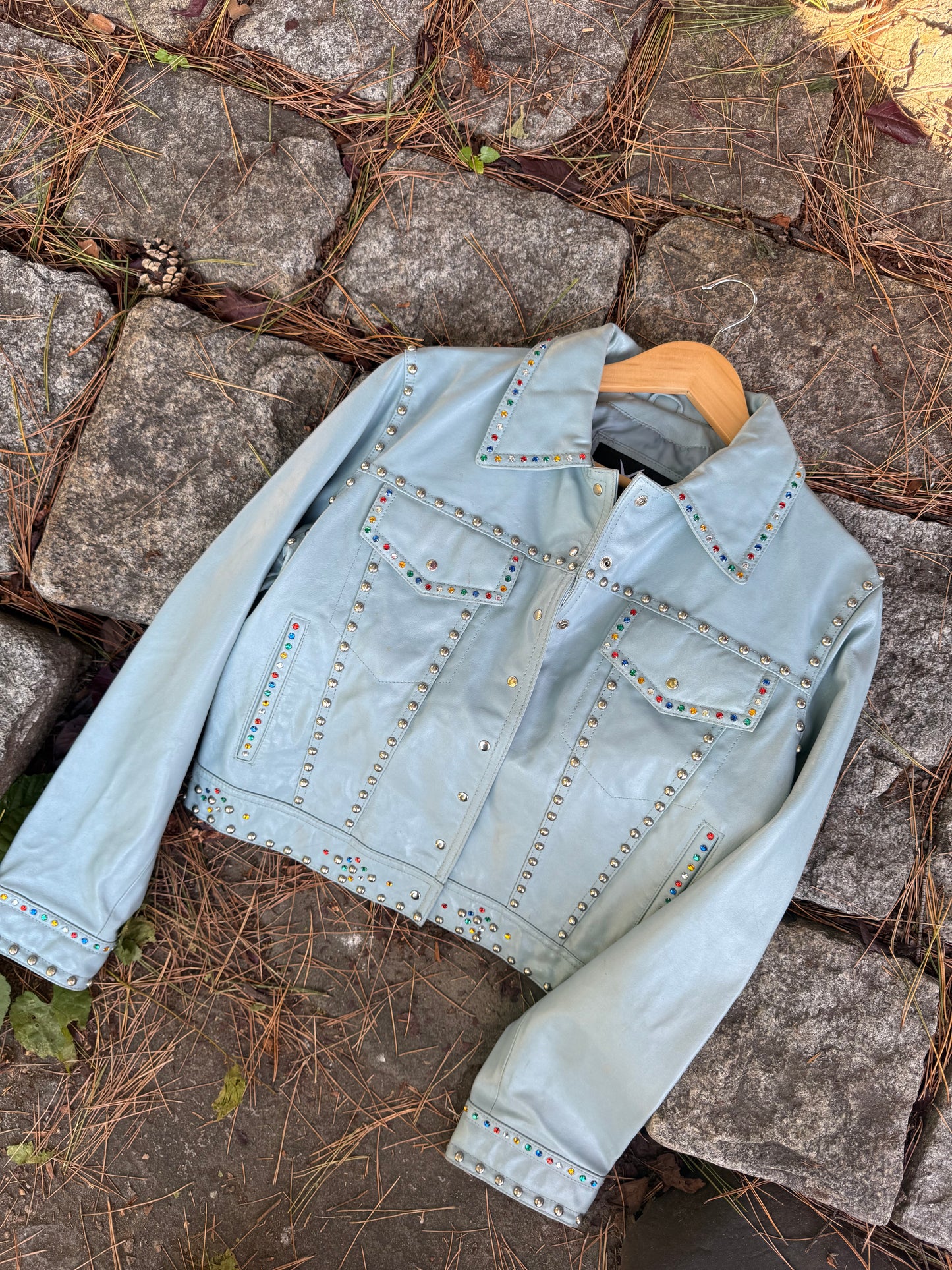 Wilson’s Leather Jeweled Jacket