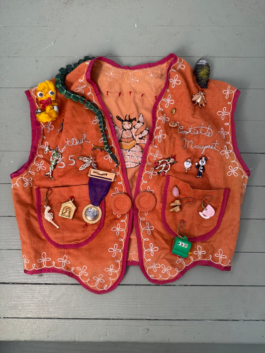 1940s/1950s Chainstitched Vest with Adornments
