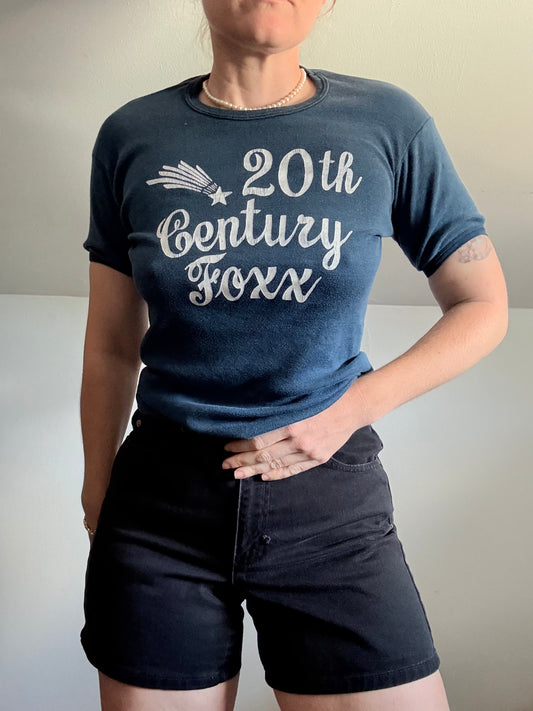 1970s 20th Century Foxx Blue Tee The Doors Song S/M