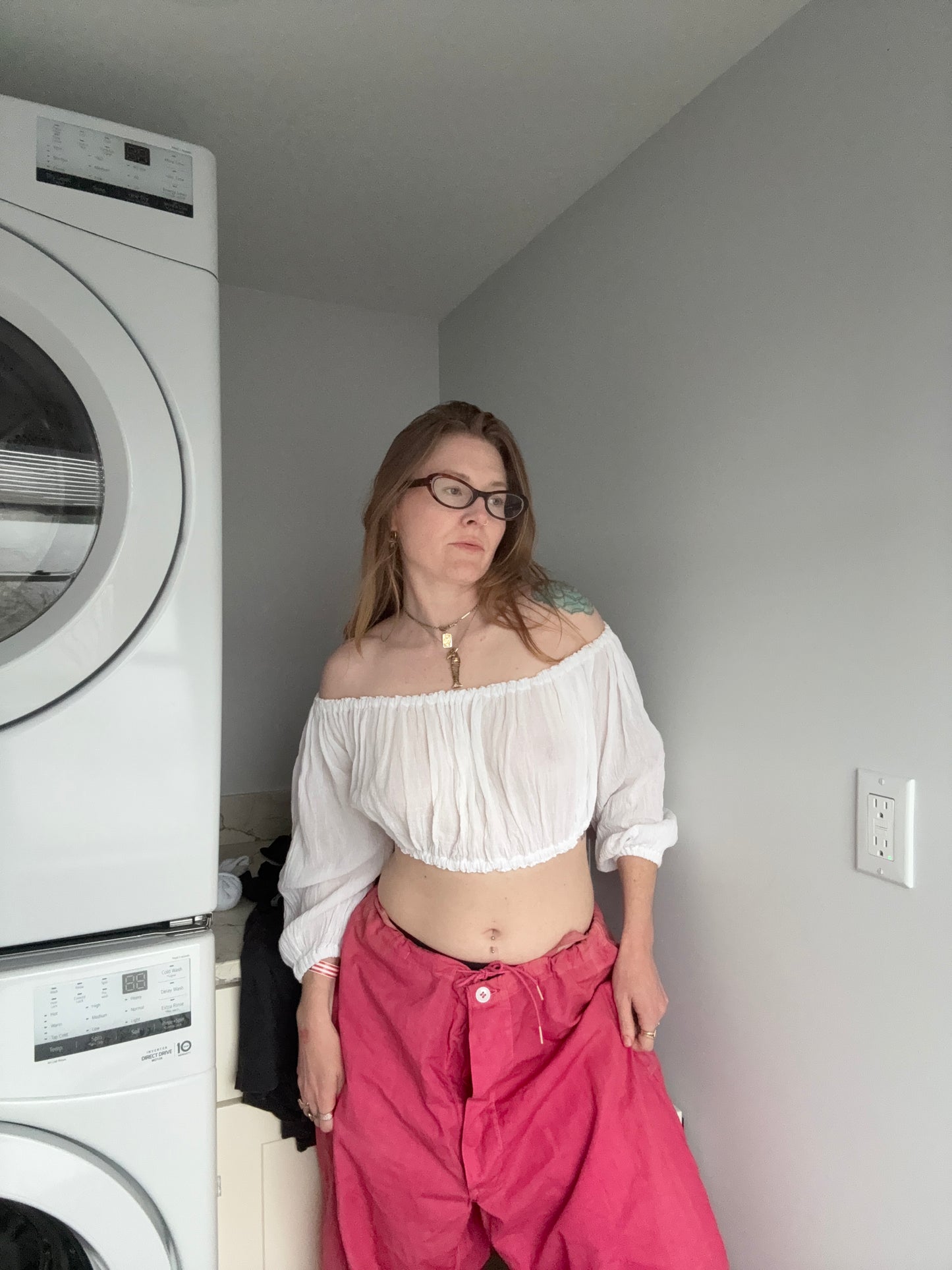 Gauzey Cotton Vintage Off The Shoulder