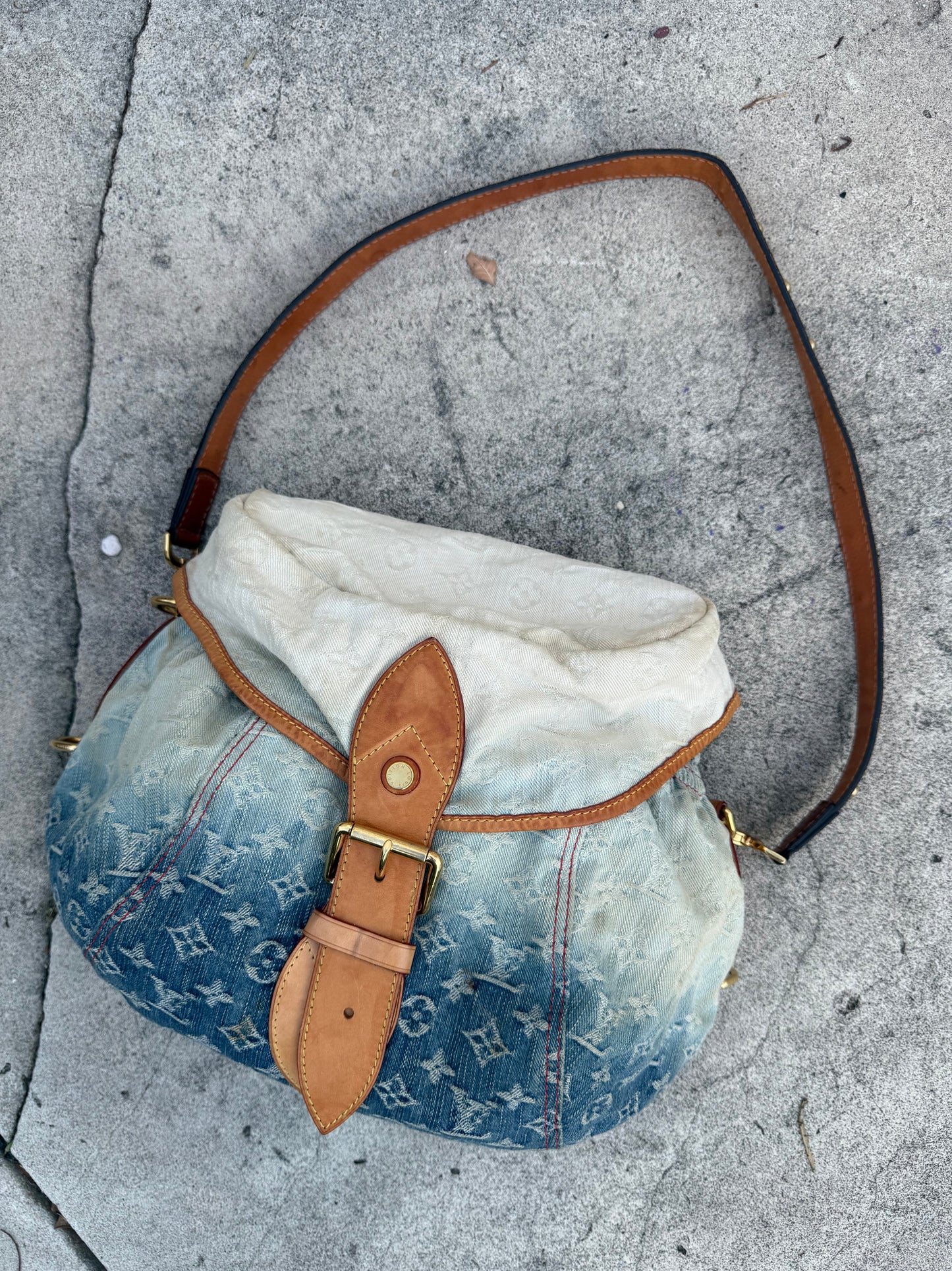2010 Louis Vuitton Sunshine Denim Bag
