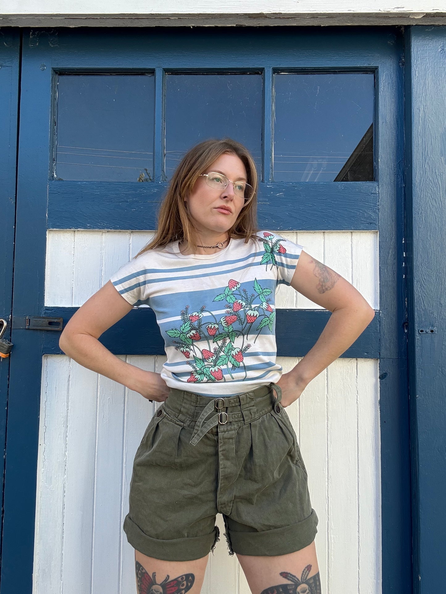 1970s 100% Cotton European Military Shorts