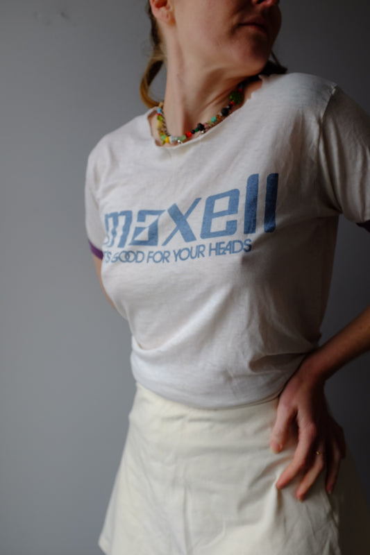 1980s Maxwell Headphones Tee M