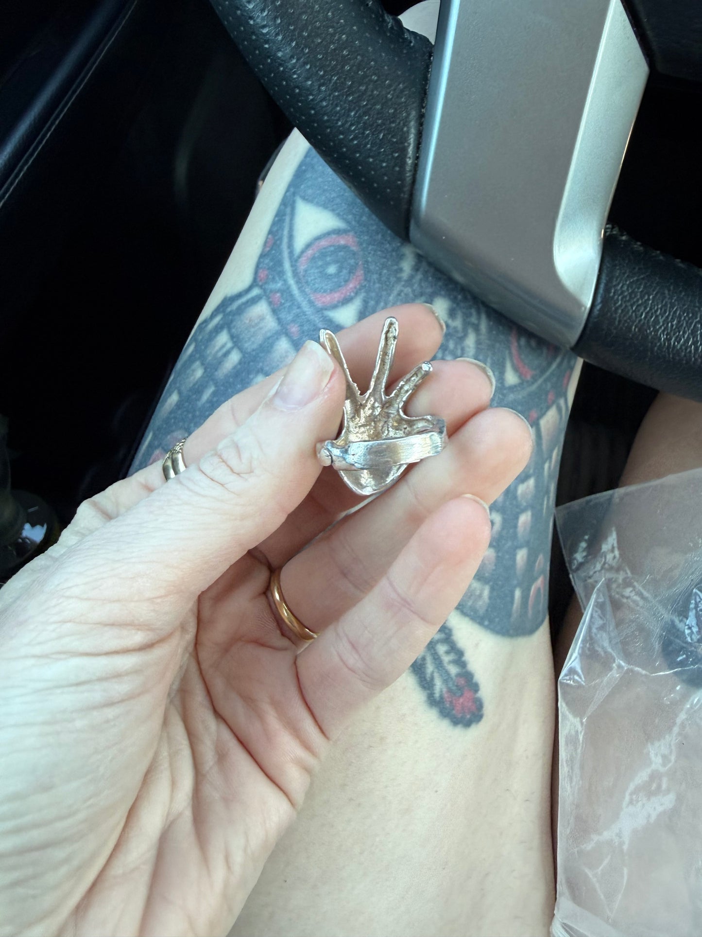 Sterling Silver Hand Ring