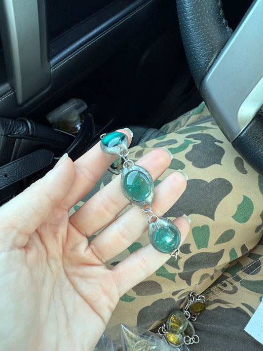 Blue & 925 Silver Bracelet