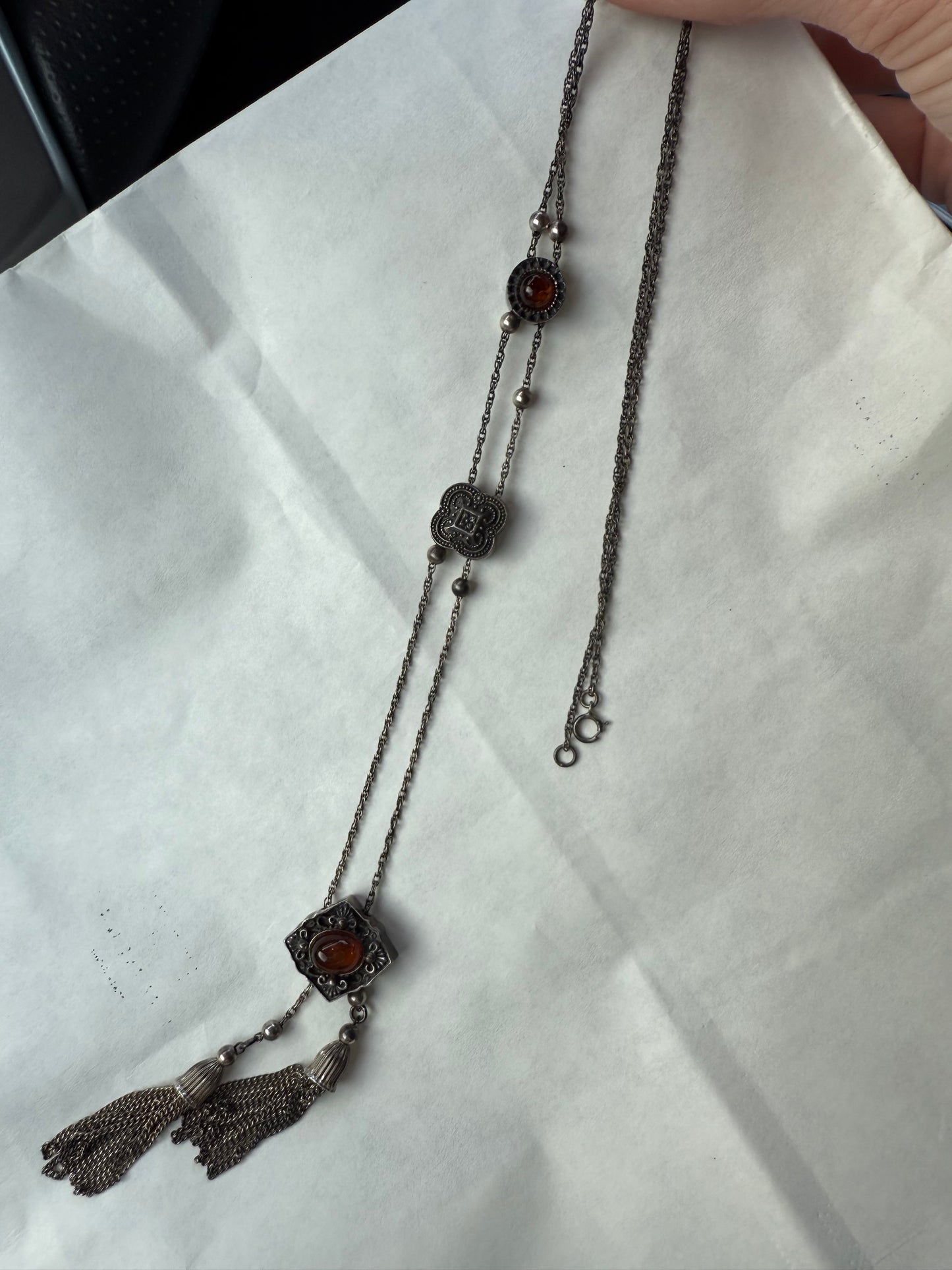 Signed Hughes Slider Necklace