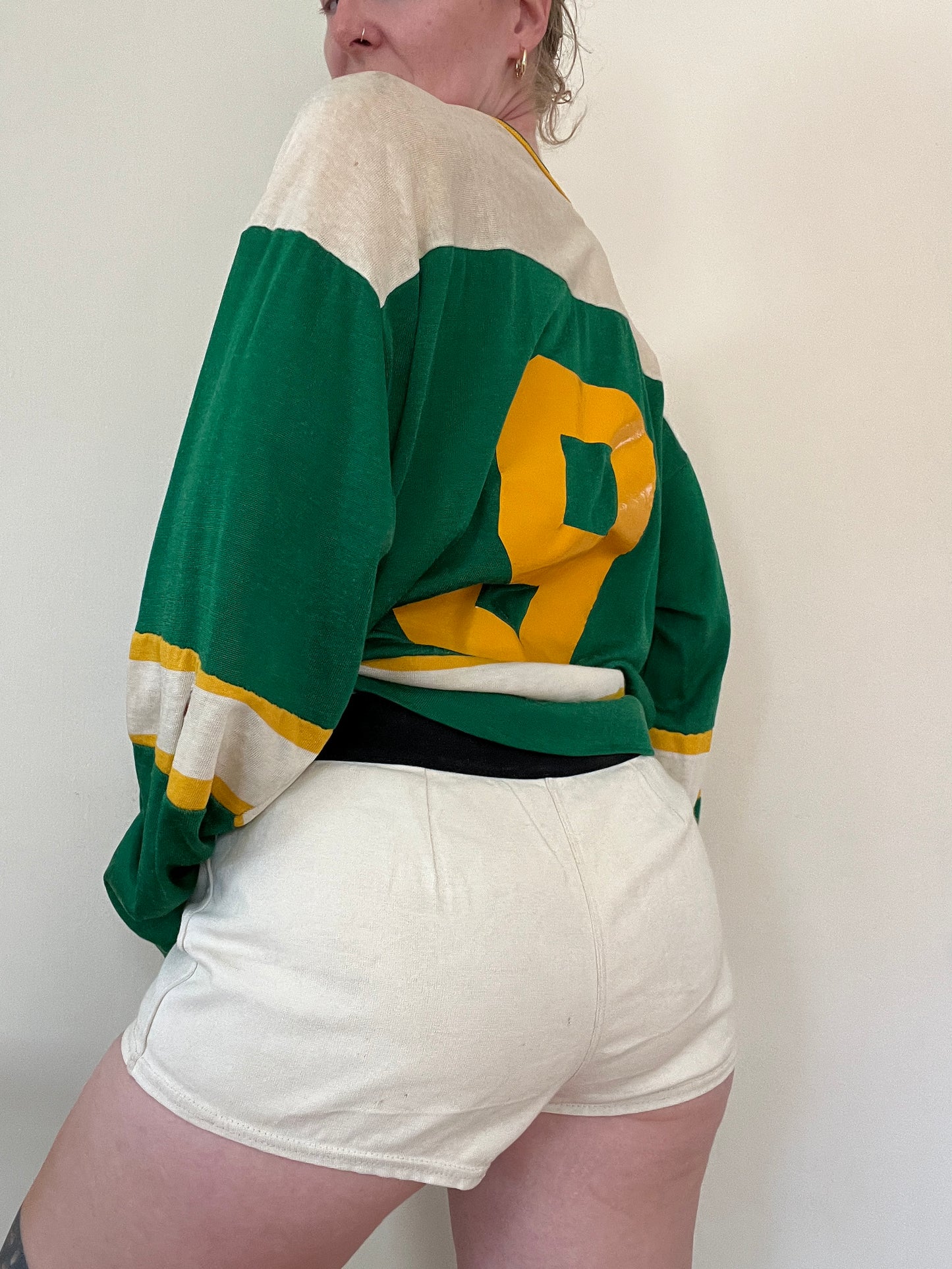 1960s Kelly Green Hockey Jersey