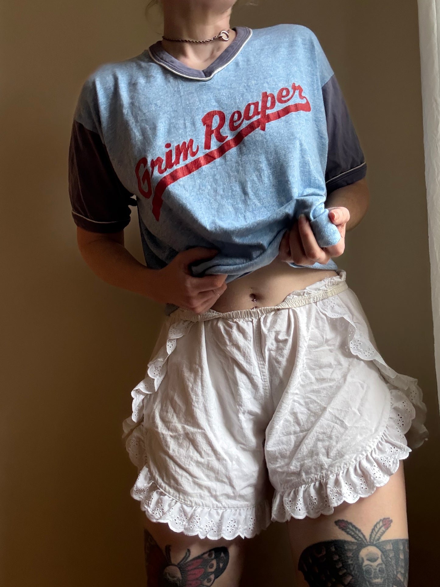 1970s Grim Reaper Blue Tee L/XL