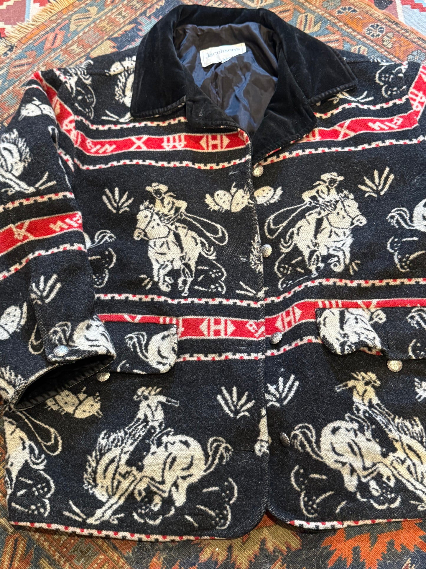 Vintage Wool Horse Western Jacket