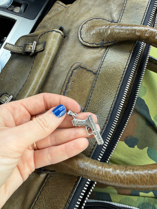 925 Solid Sterling Glock Pendant