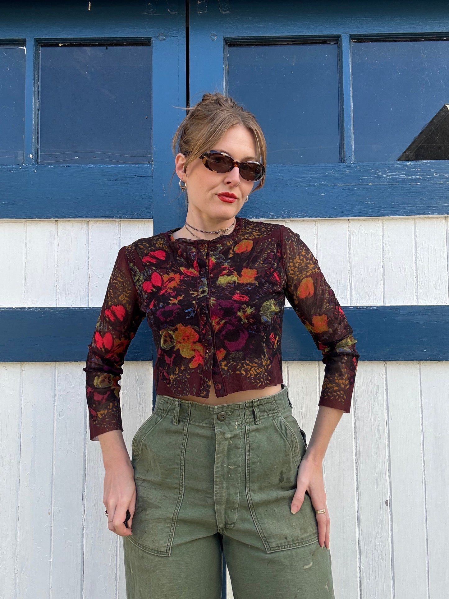 1990s Y2K Jean Paul Gaultier Soleil Top S