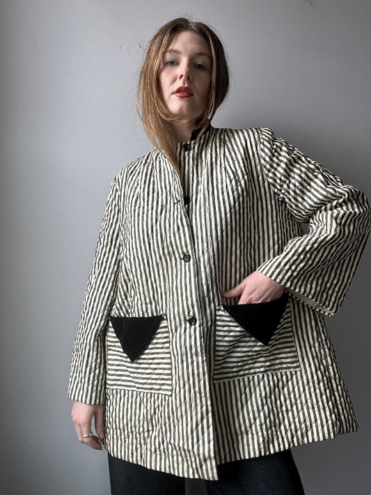 1940’s Striped Jacket L