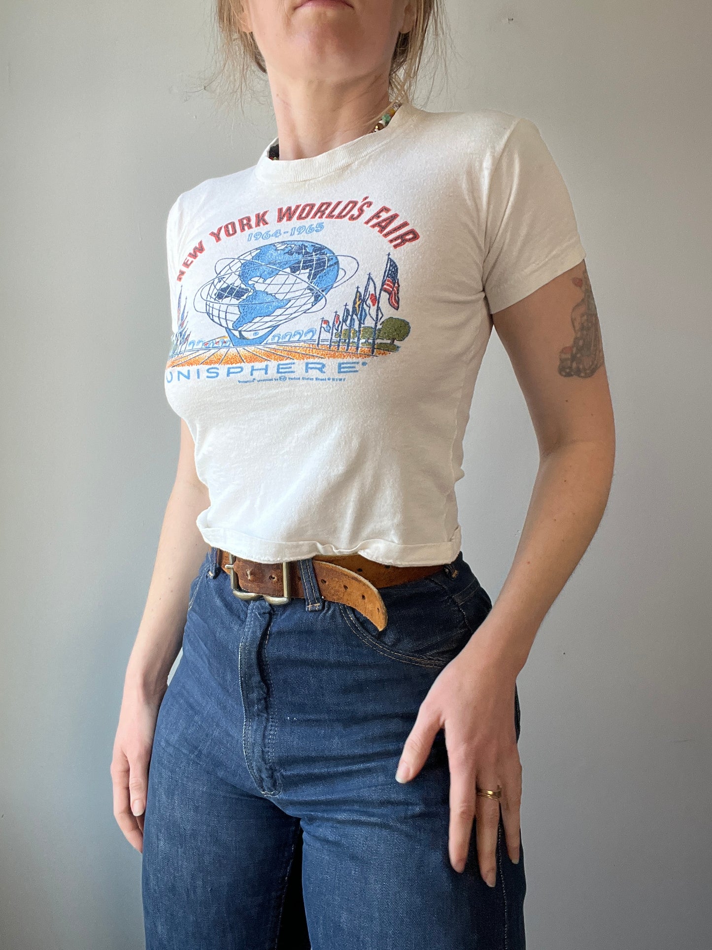 1960s NY World’s Fair Unisphere Shirt S