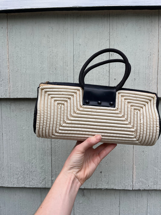 Vintage 1940s Telephone Cord Purse