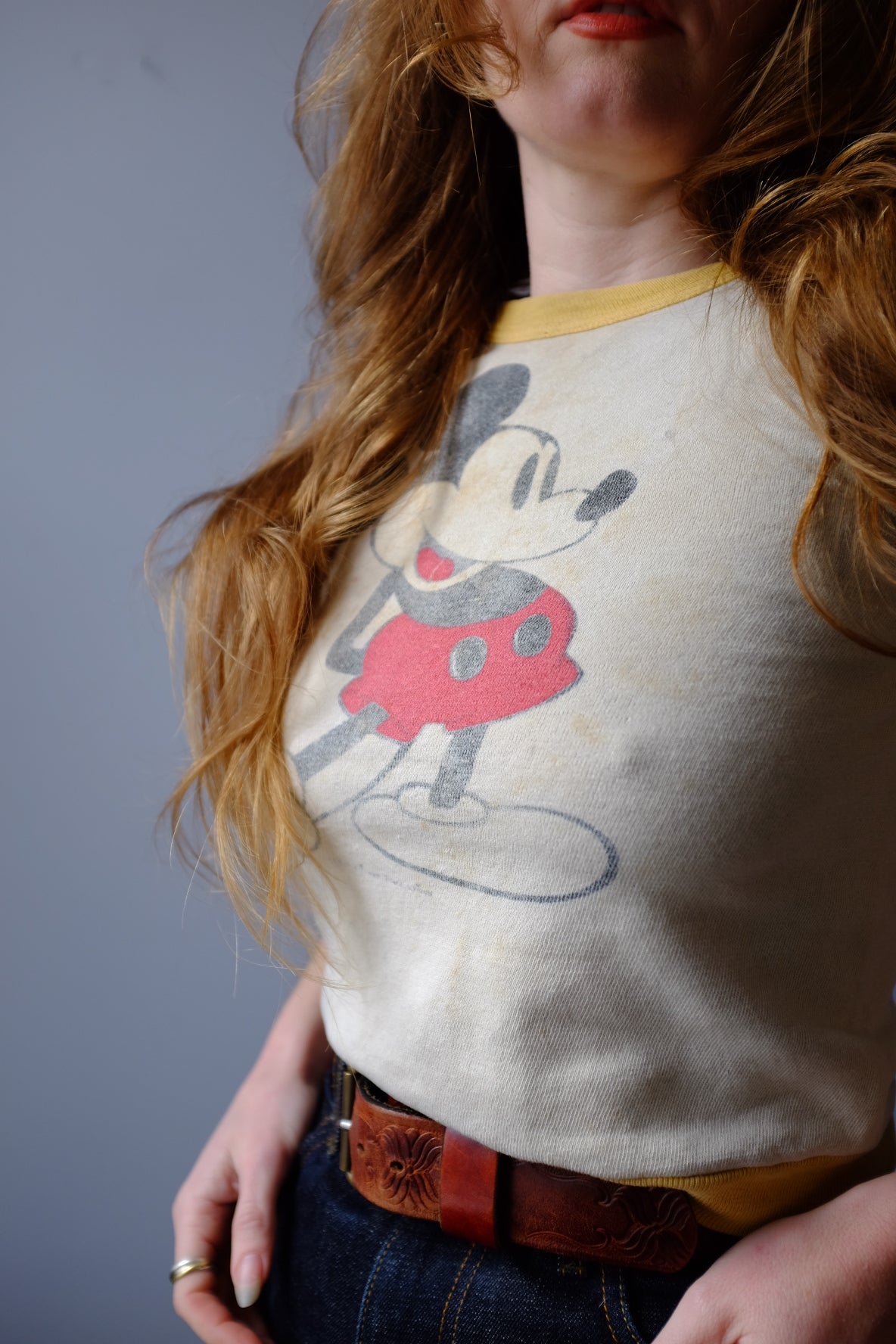 1960’s Mickey Mouse Short Sleeve Sweatshirt S