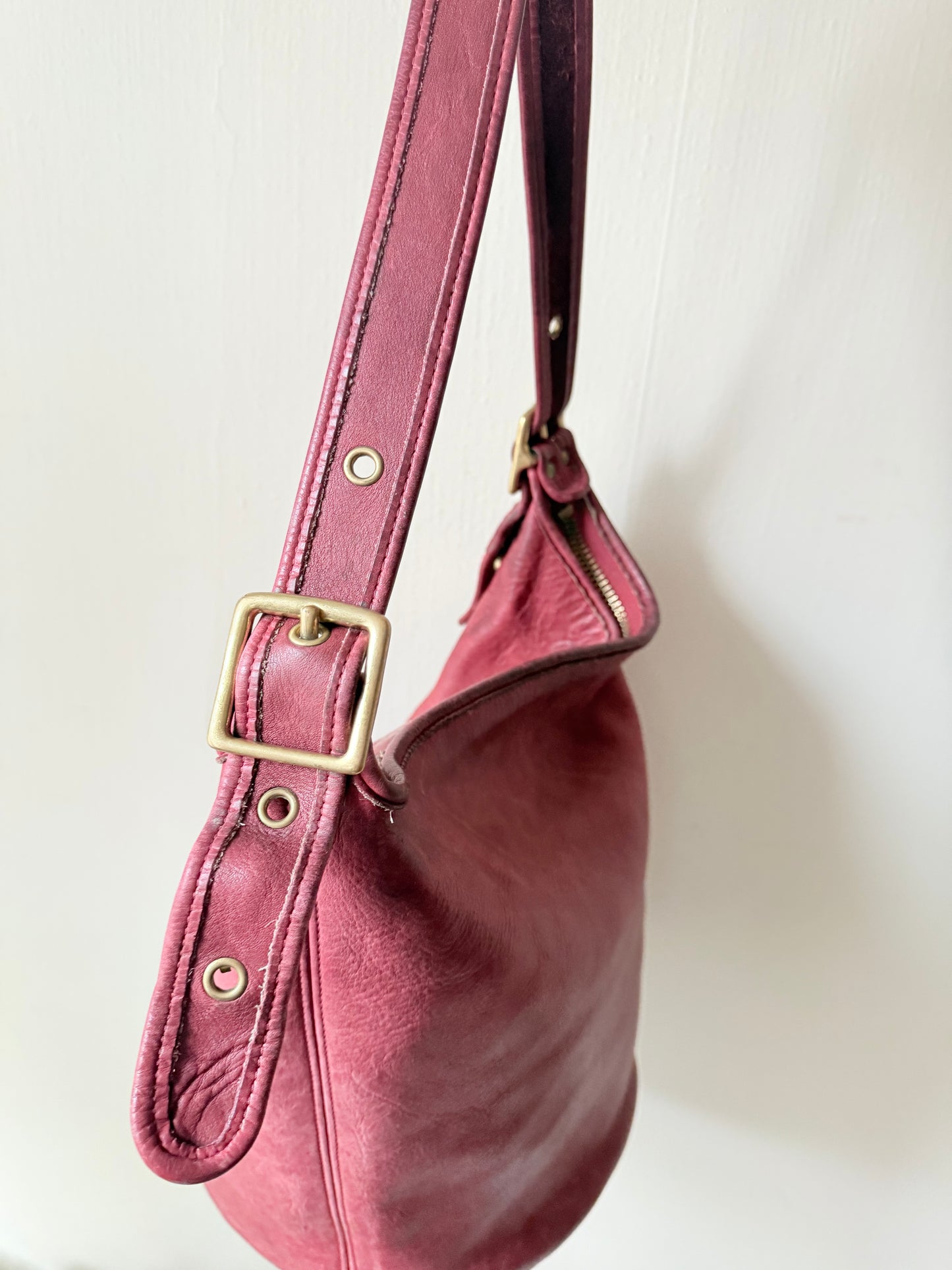 Vintage Duffle Feed Sac XL Coach Bag Red