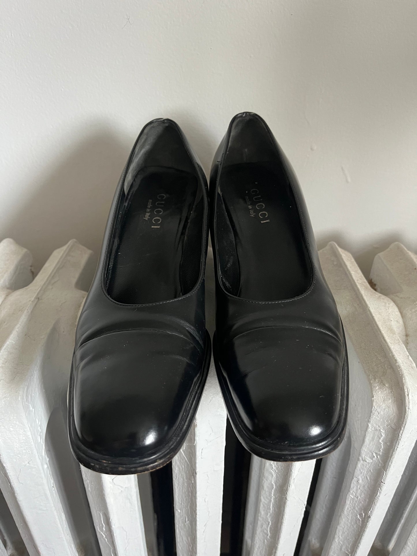 1990s Black Gucci Pumps Size 8.5
