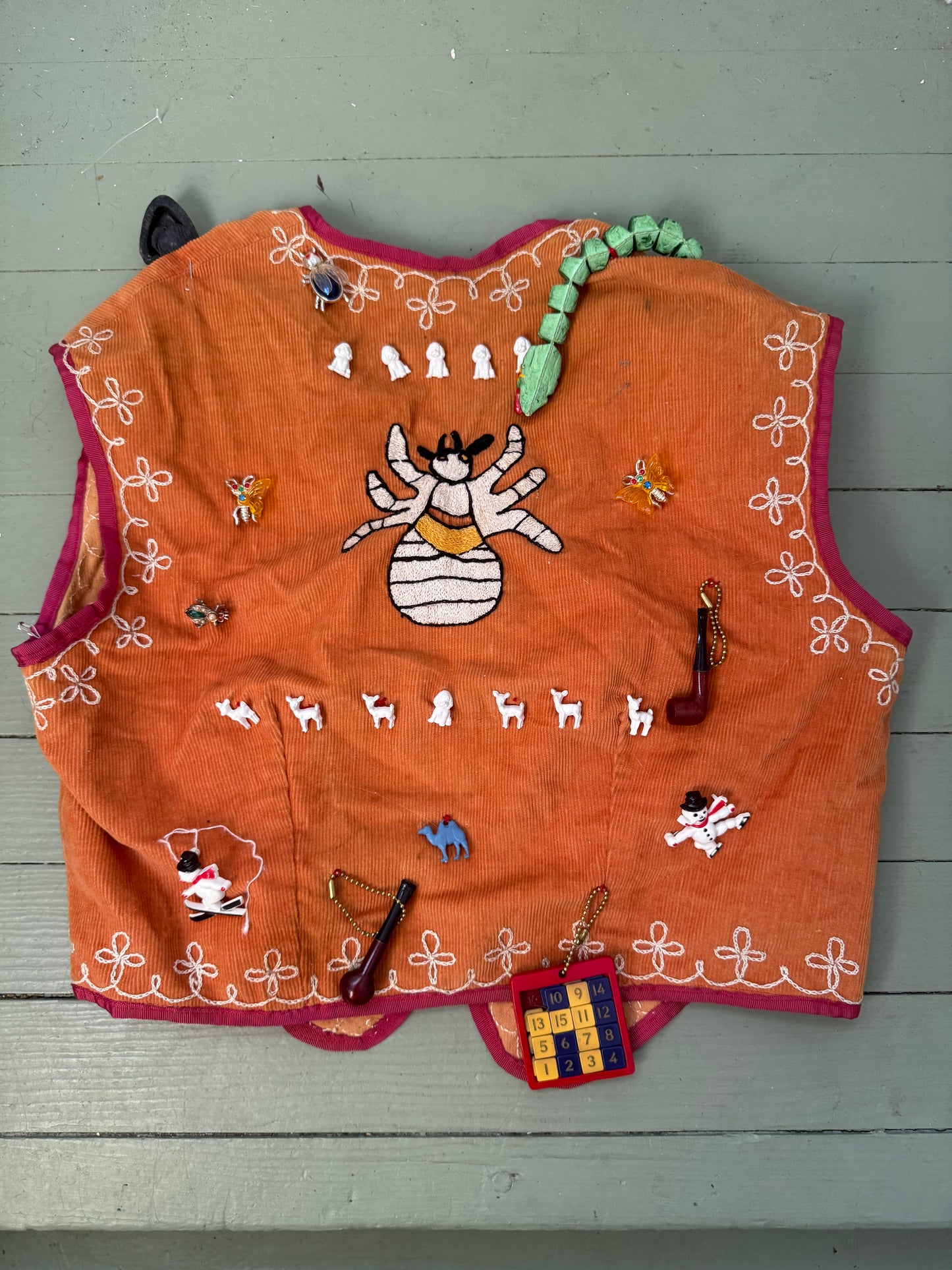 1940s/1950s Chainstitched Vest with Adornments