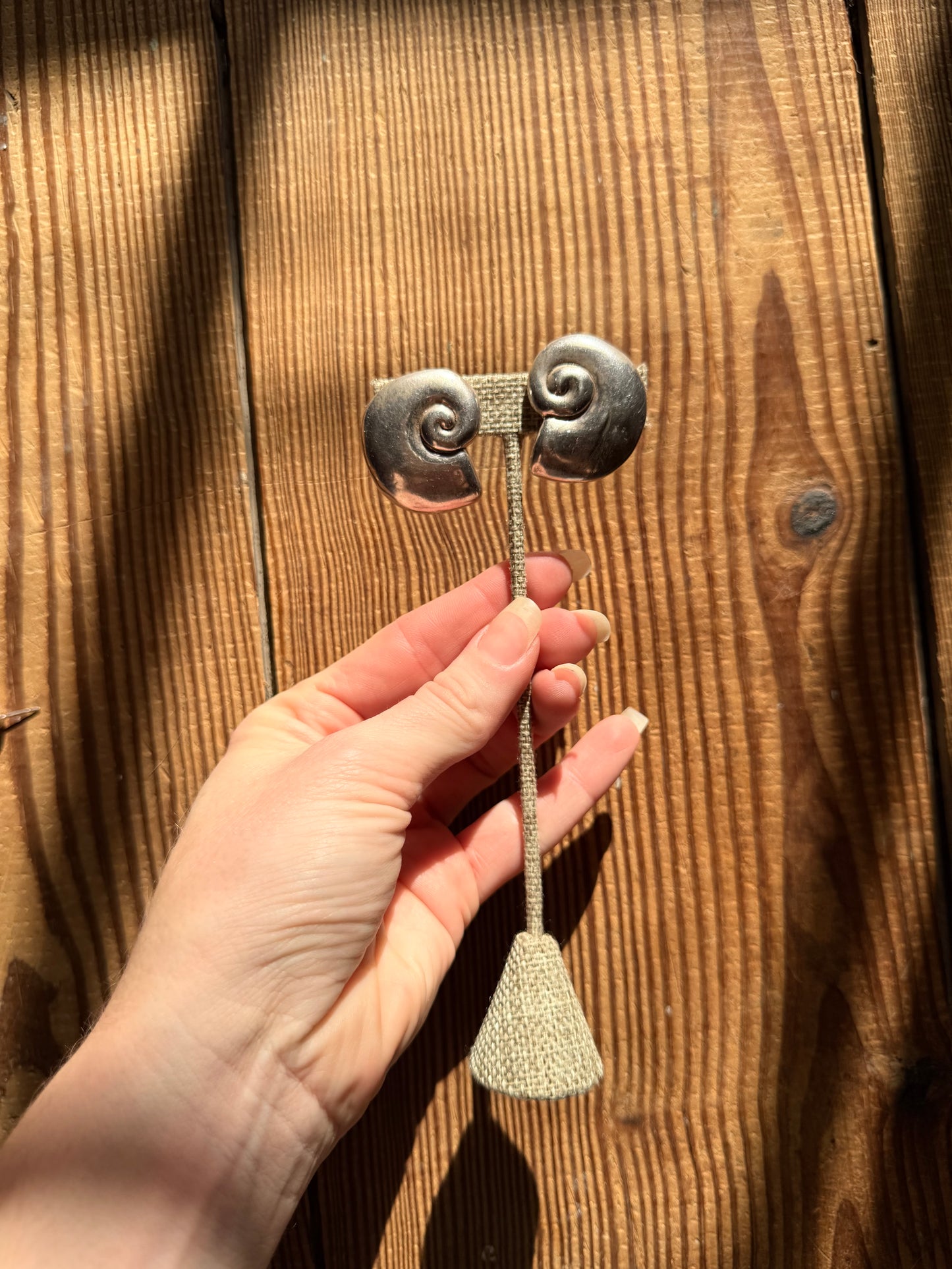 925 Silver Clip On Shell Earrings