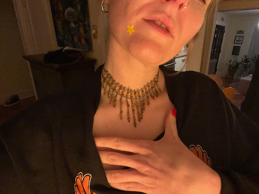 Vintage Beaded Choker 1990s