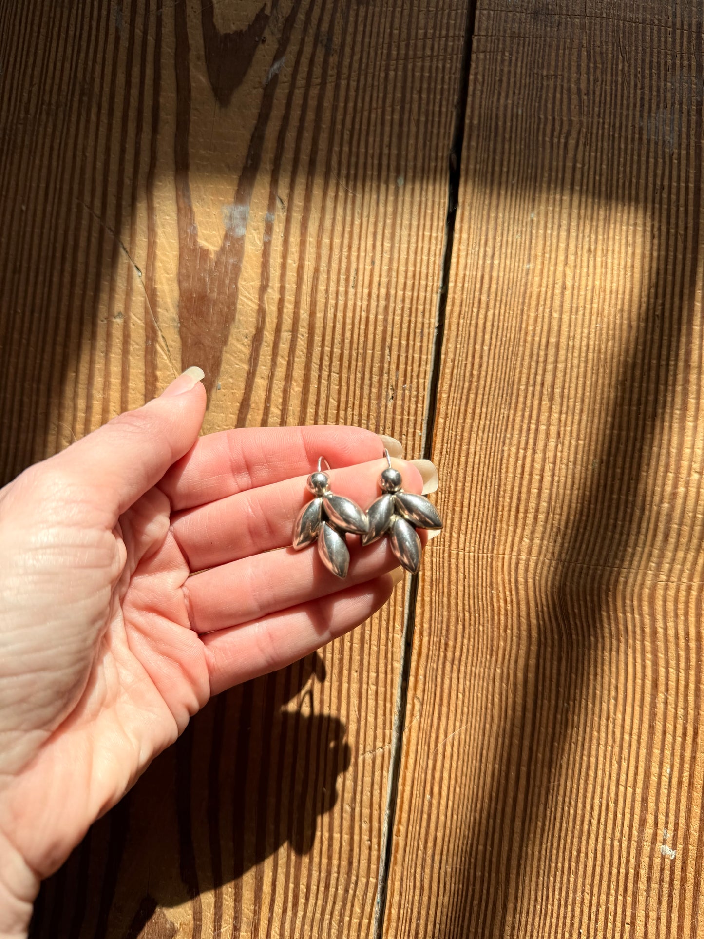 925 Silver Flowerish Earrings