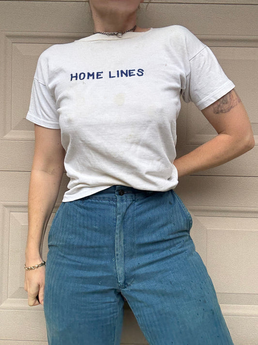 1970s Embroidered Home Lines Tee