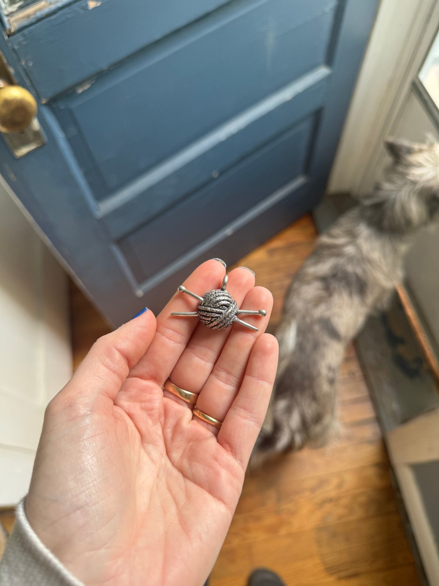 Vintage Knitting Pendant