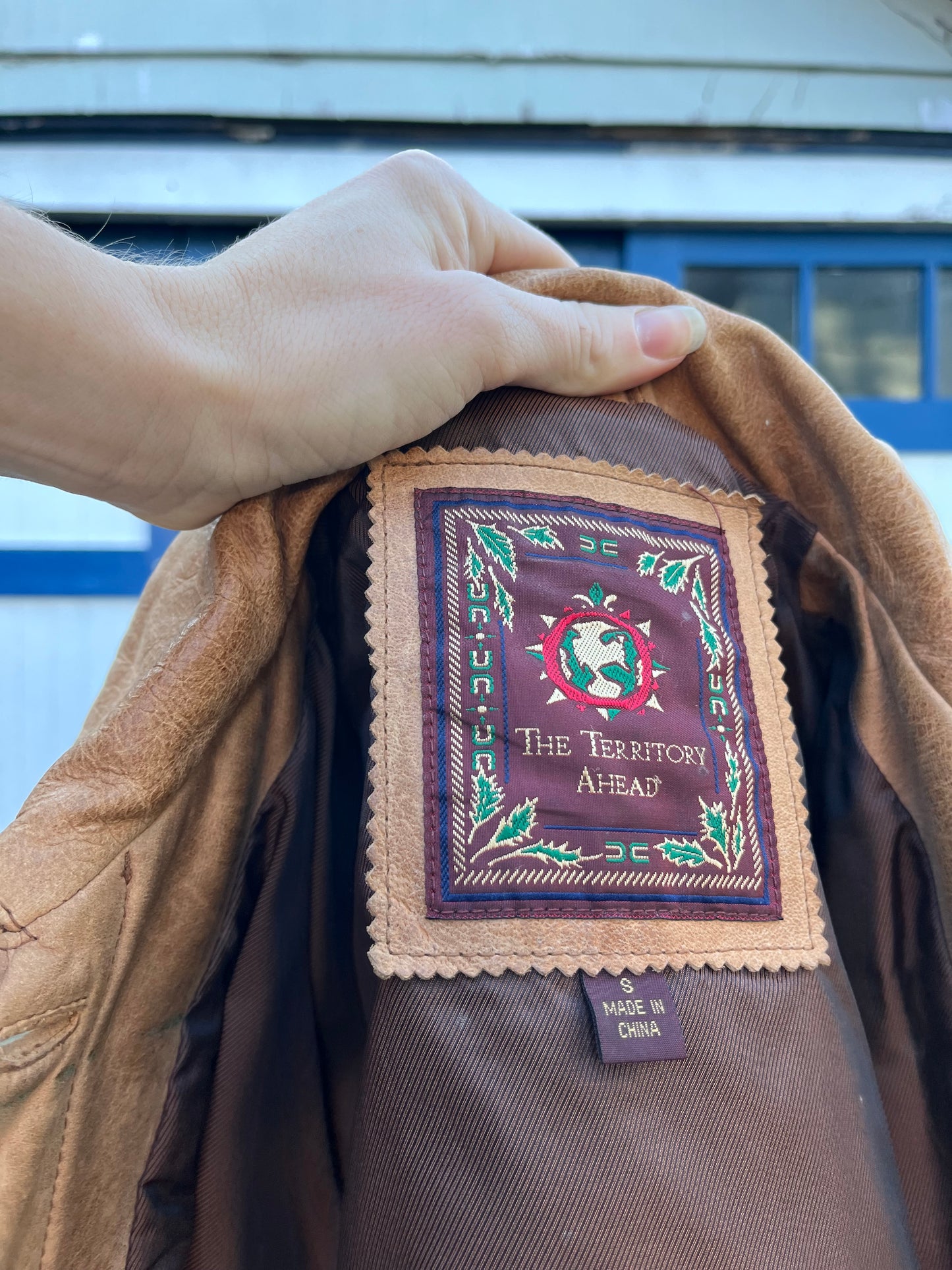 1990s Tan Leather Jacket