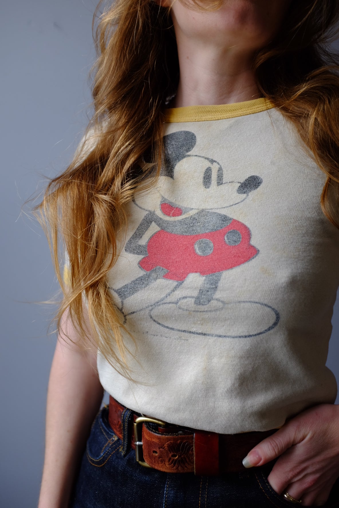 1960’s Mickey Mouse Short Sleeve Sweatshirt S