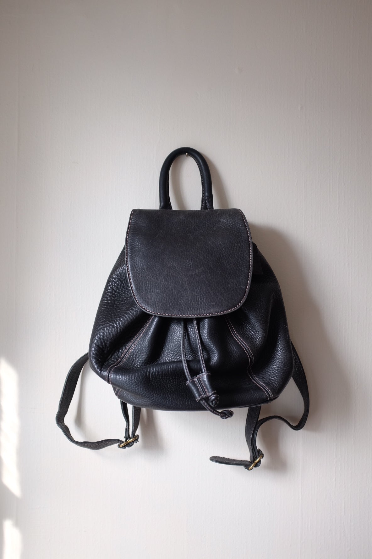 Vintage Coach Sonoma Pebble Leather Backpack Black 4911