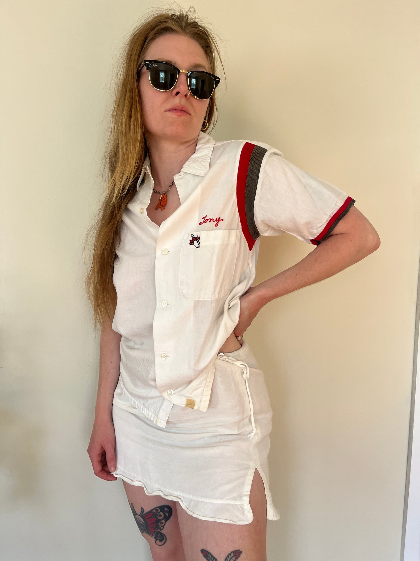 Vintage 1950s 1960s Bowling Tee Losurdo's Fruit Chainstitched