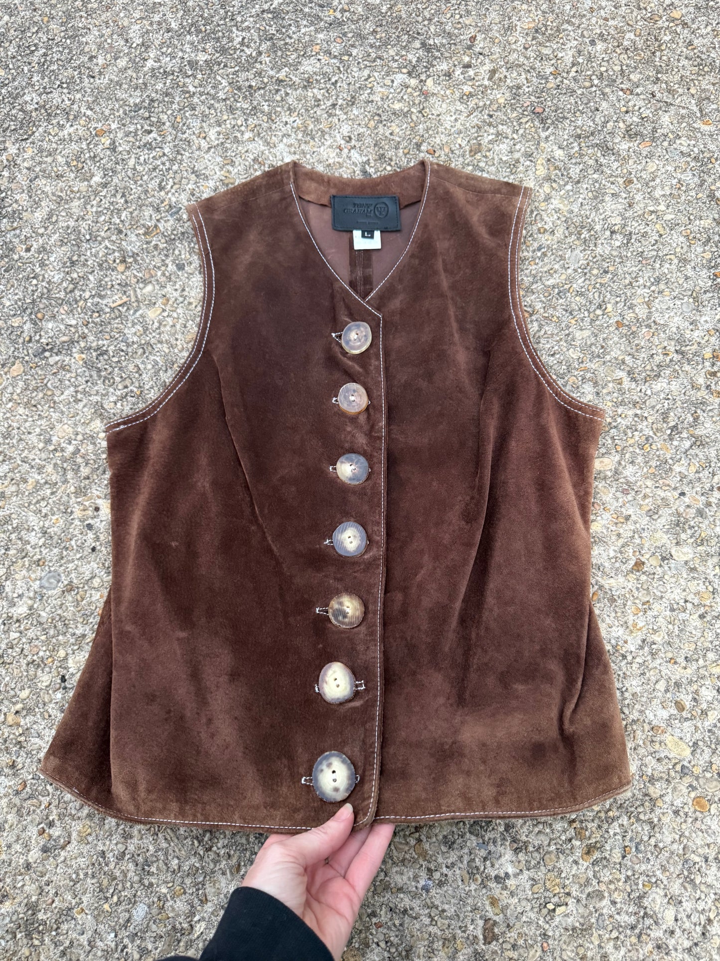 Tony Graham Vintage Suede Vest