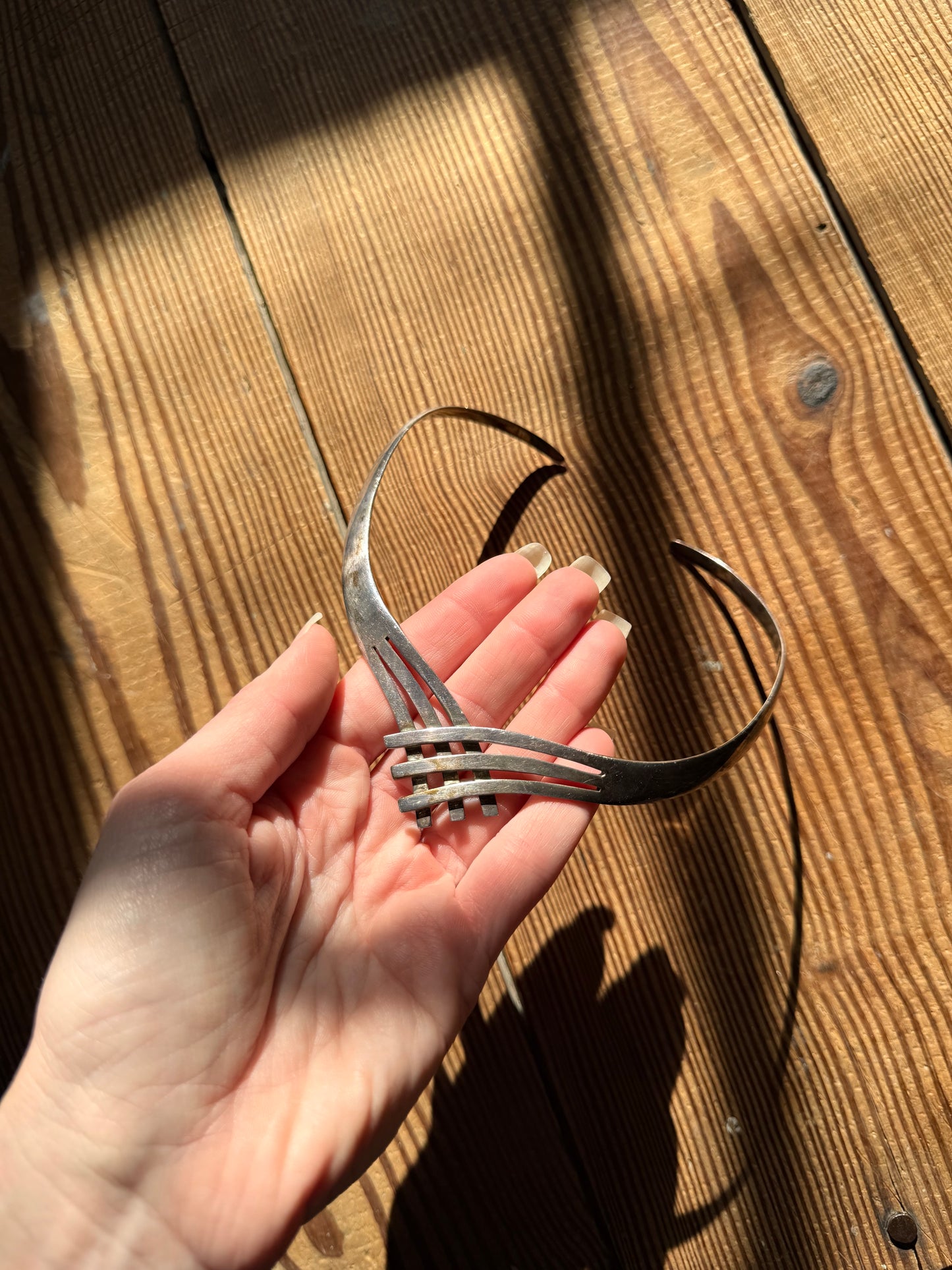 925 Silver Basket Weave Choker Necklace