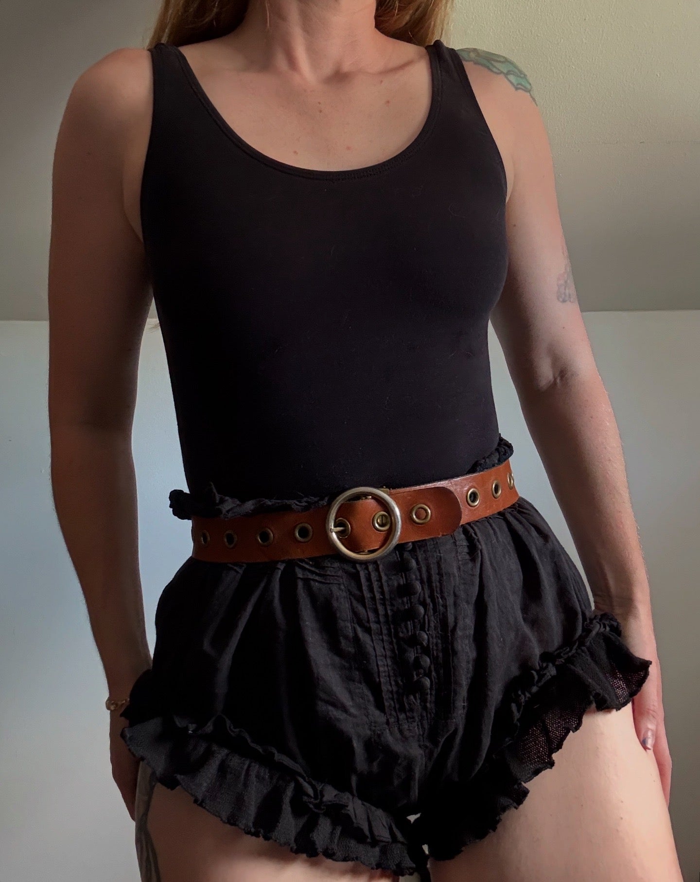 2 Belt Bundle - Beaded & Rivets