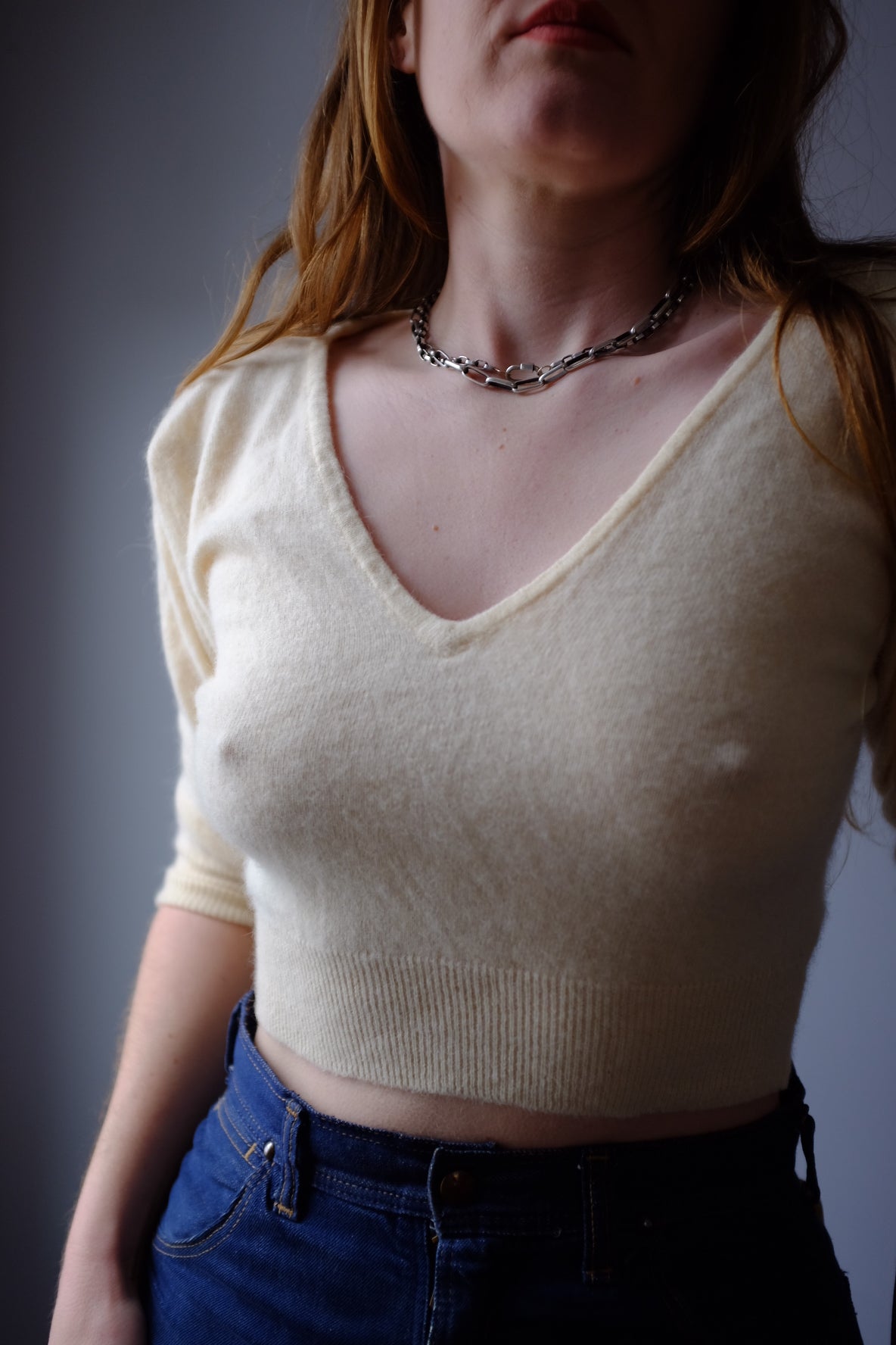 1950’s Cashmere Cream Sweater S