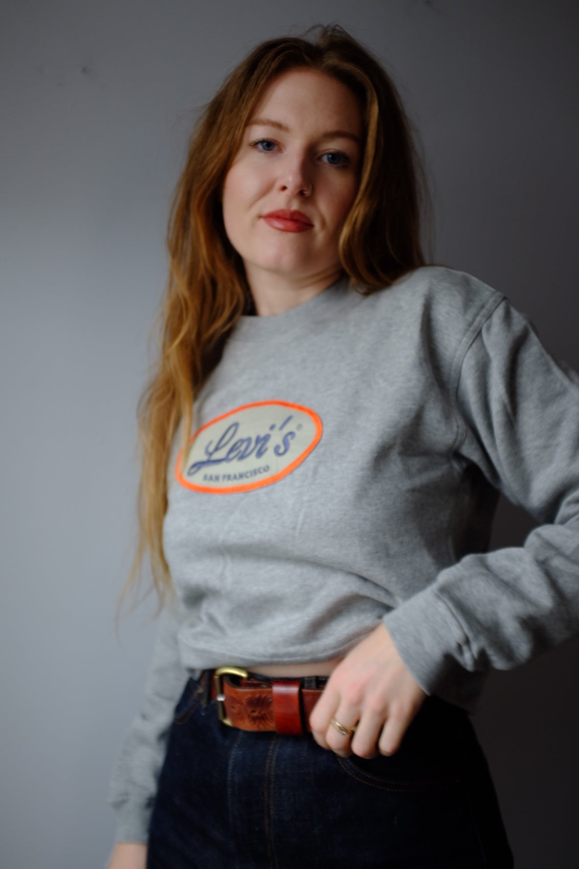 1990s Levi’s Cropped Crew Neck M