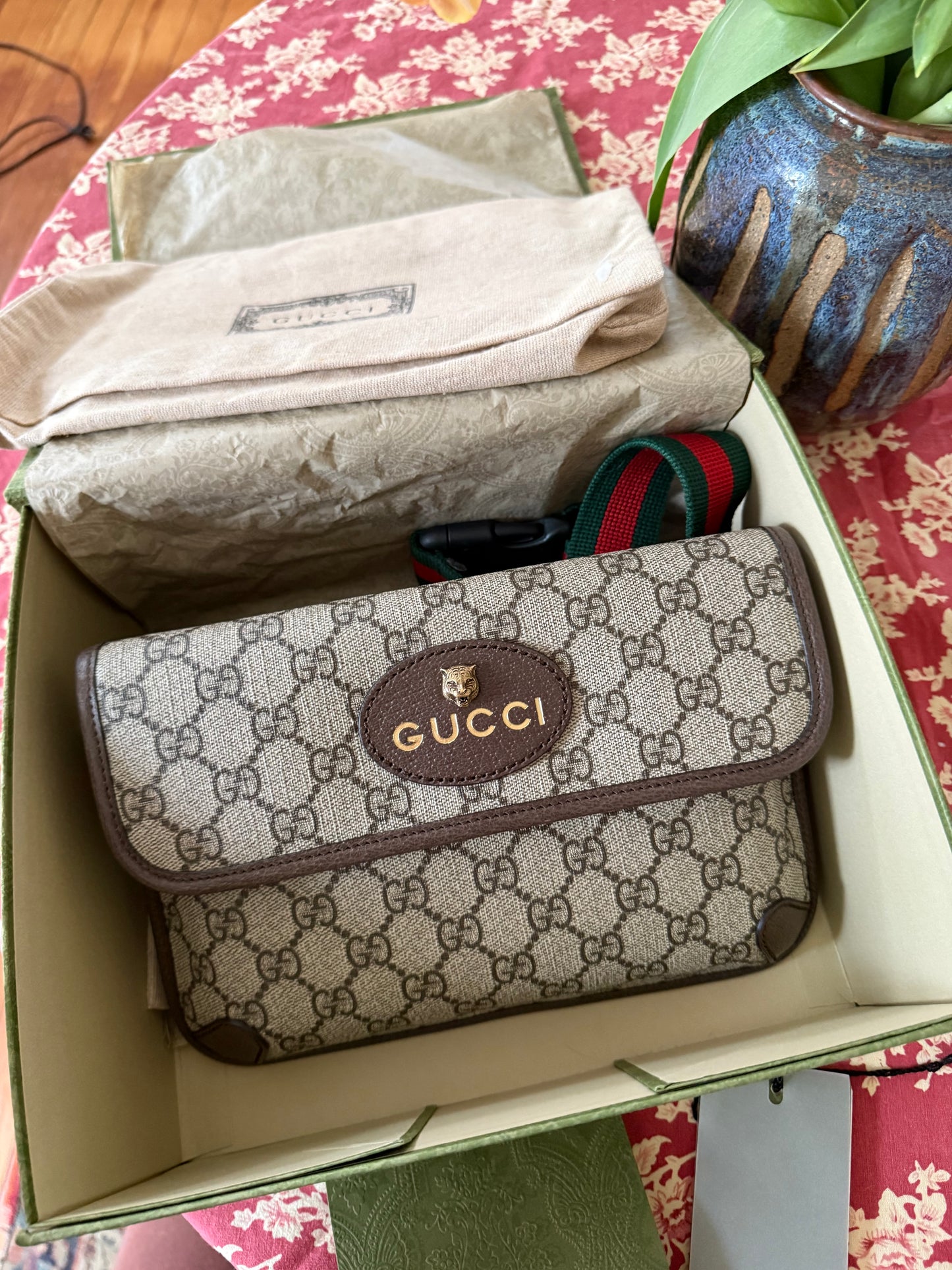 Brown GG Supreme Canvas Neo Vintage Belt Bag