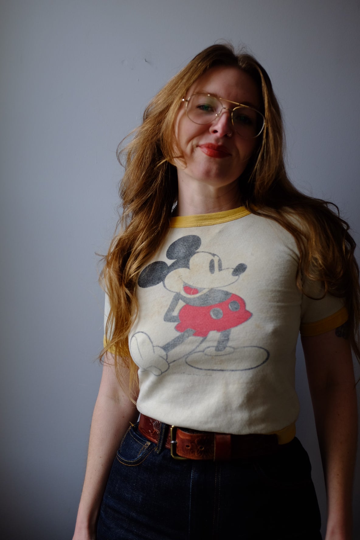 1960’s Mickey Mouse Short Sleeve Sweatshirt S