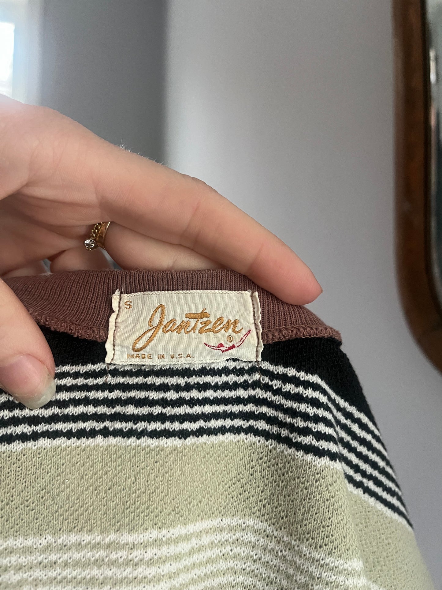 1940s/1950s Jantzen Striped Top S