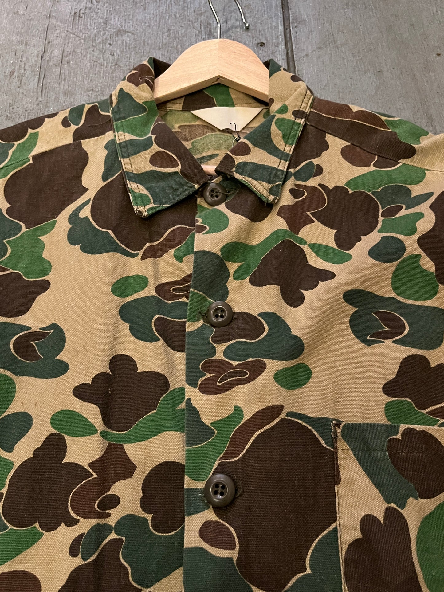 Vintage Camo Button Up