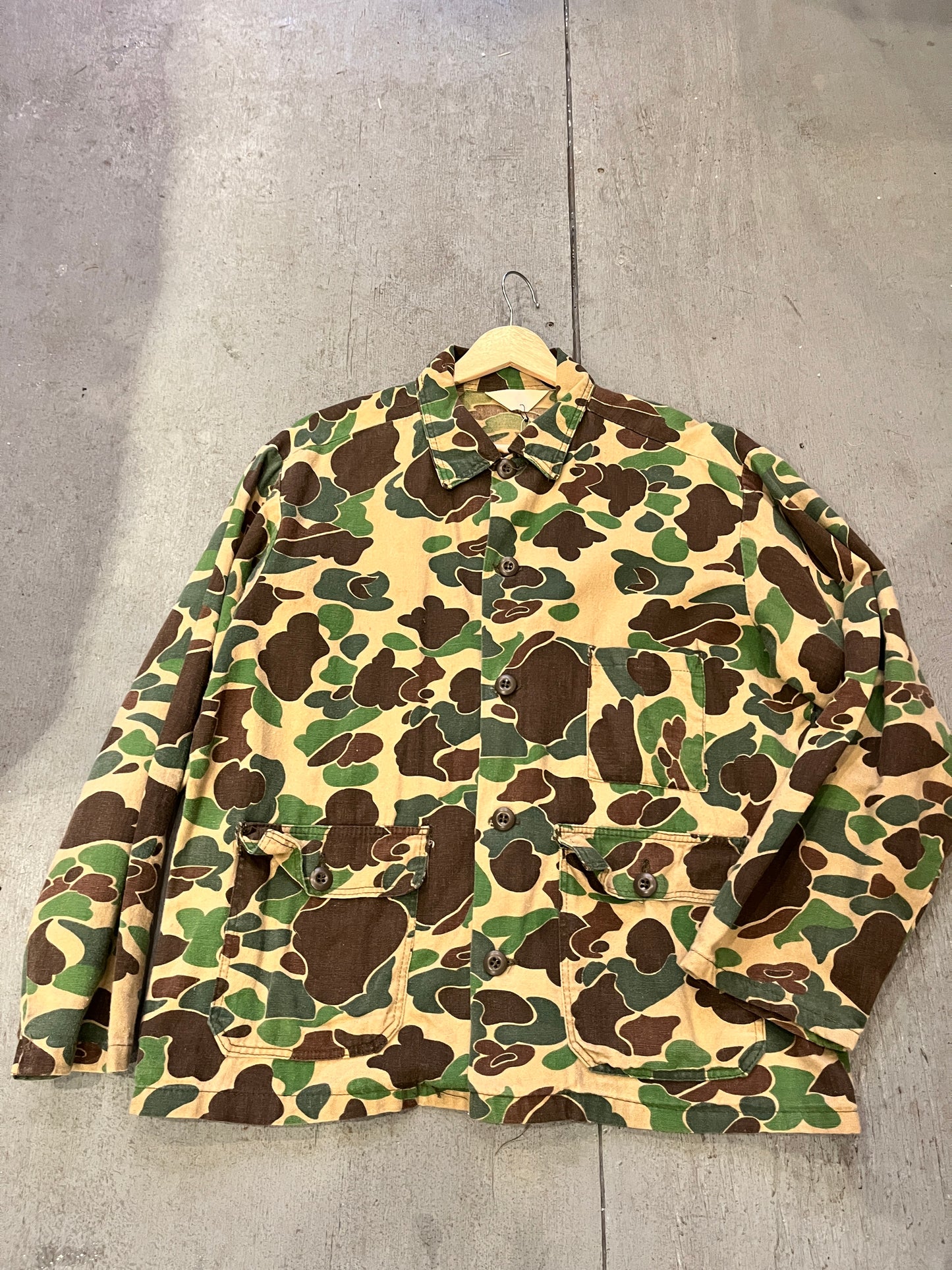 Vintage Camo Button Up